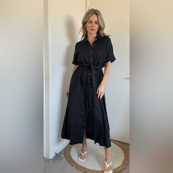 Aritzia Wilfred Eleta Linen Maxi Dress - Picture 3 of 16